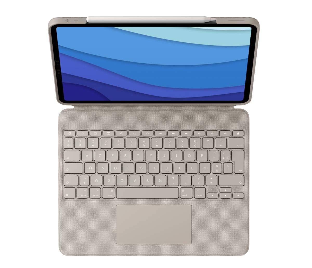 Combo Touch - Sand for iPad Pro 12.9in (5th gen) - Azerty French