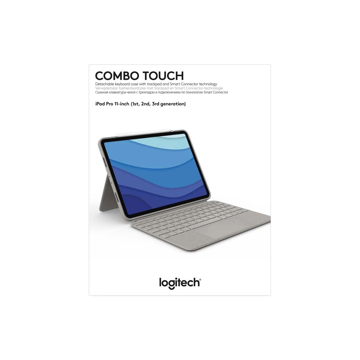 Combo Touch - Sand for iPad Pro 11in (1st, 2nd, 3rd gen) - Azerty French