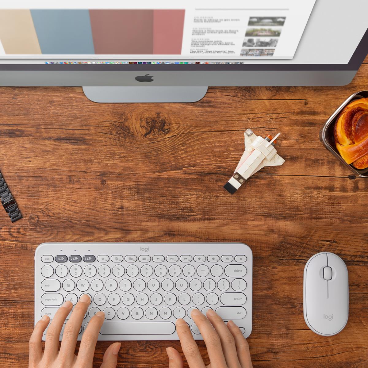 K380 For Mac Multi-device Bluetooth Keyboard - Offwhite - Qwertz Suisse