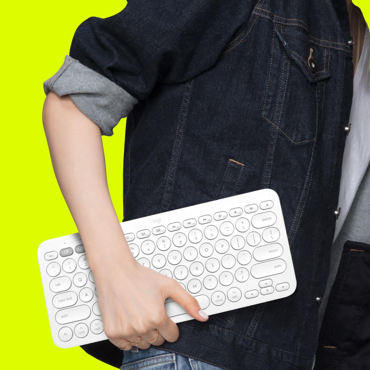 K380 For Mac Multi-device Bluetooth Keyboard - Offwhite - Qwertz Suisse