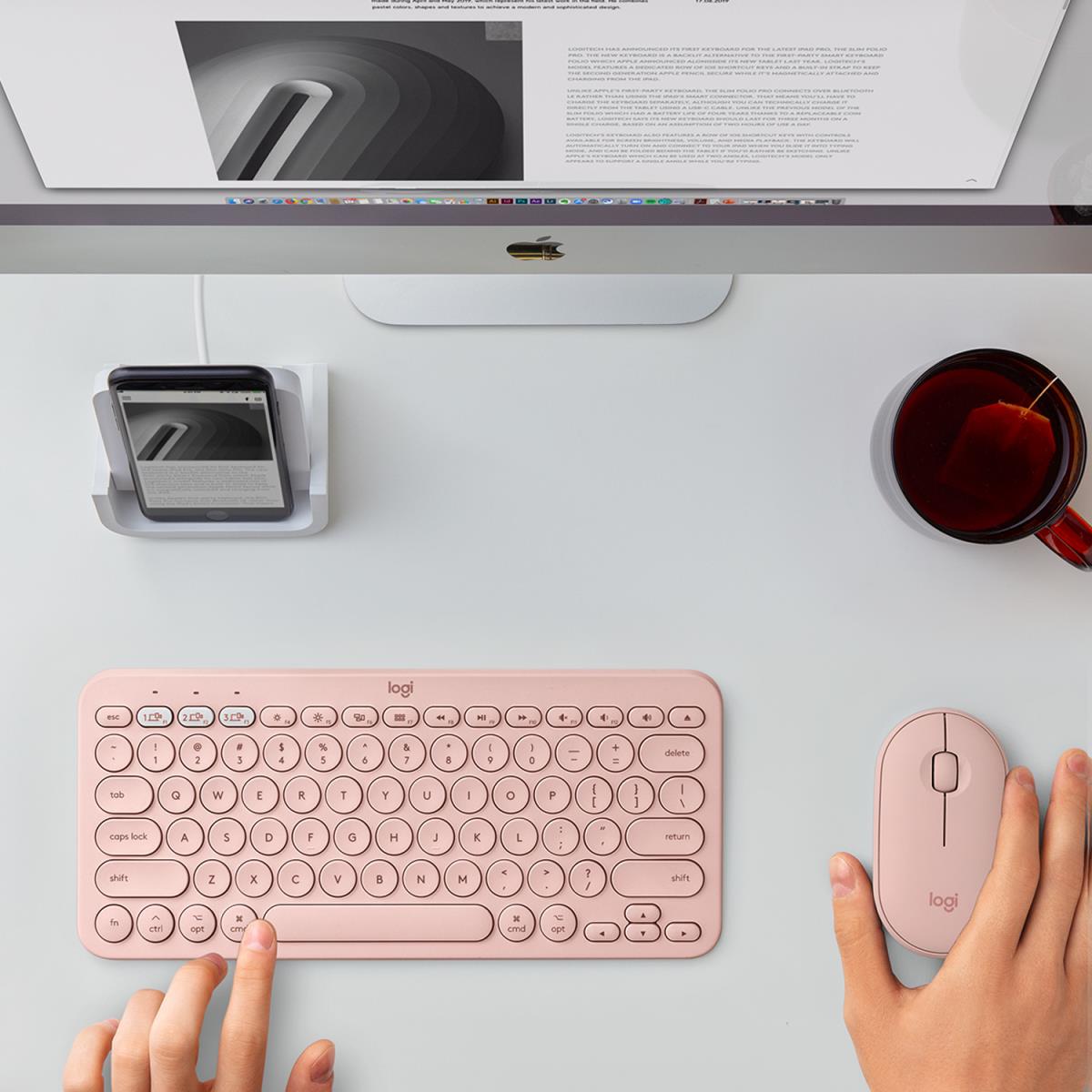 K380 For Mac Multi-device Bluetooth Keyboard - ROSE - Qwertz Suisse