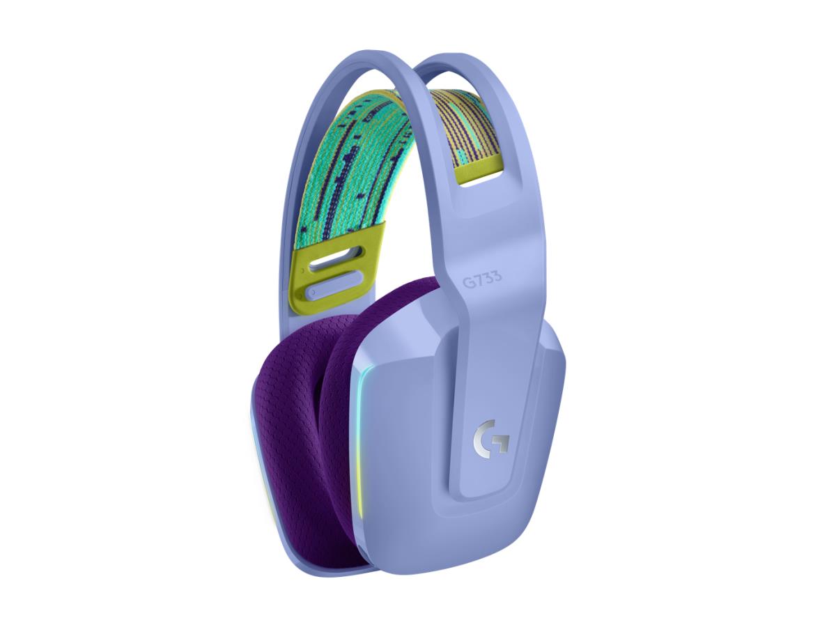 G733 Lightspeed Wireless RGB Gaming Headset Lilac