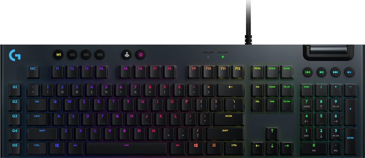 G815 Lightsync RGB Mechanical Gaming Keyboard Black - Azerty French Clicky