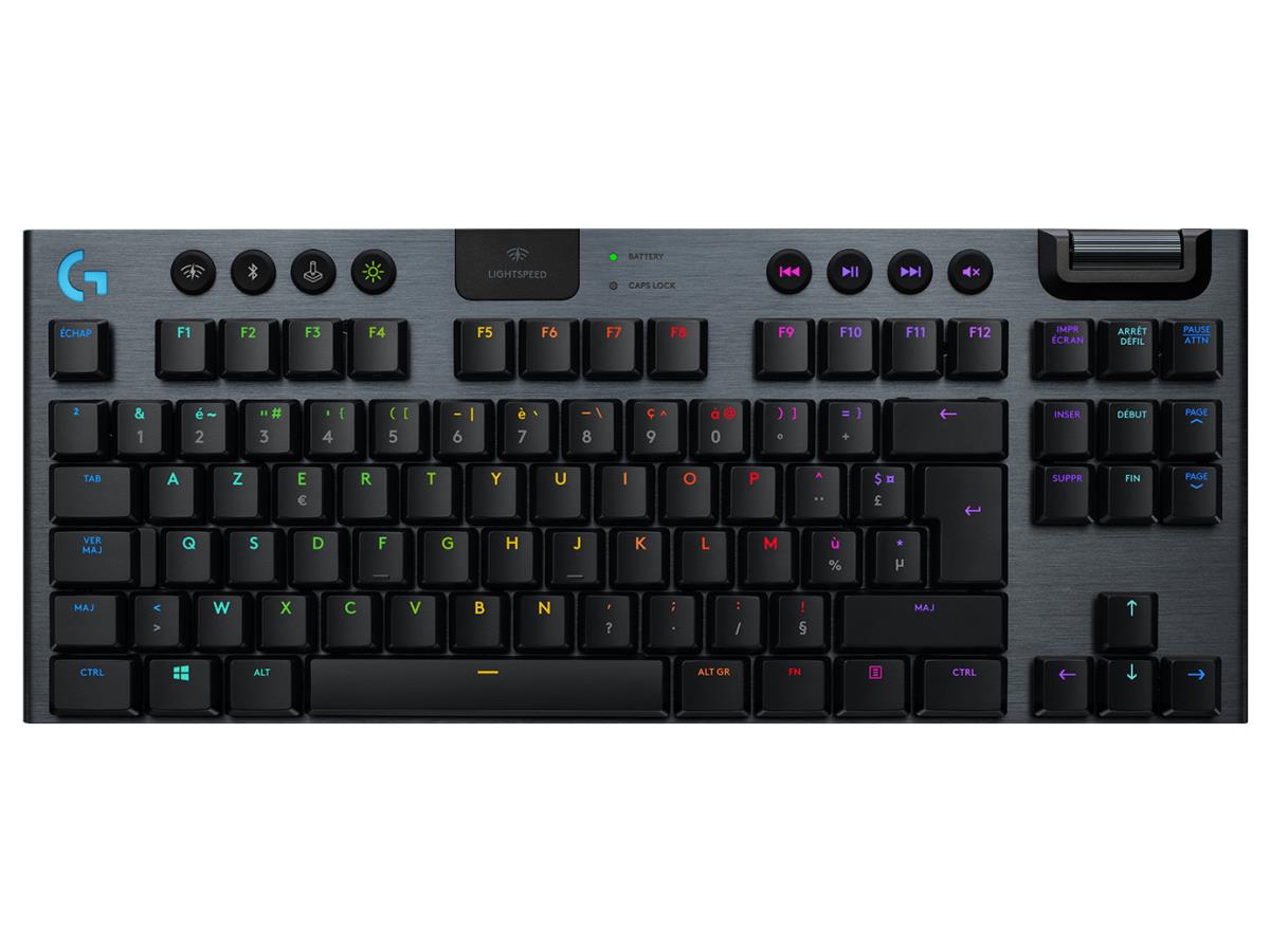 G915 TKL Wireless RGB Mechanical Gaming Keyboard Carbon Azerty French Linear