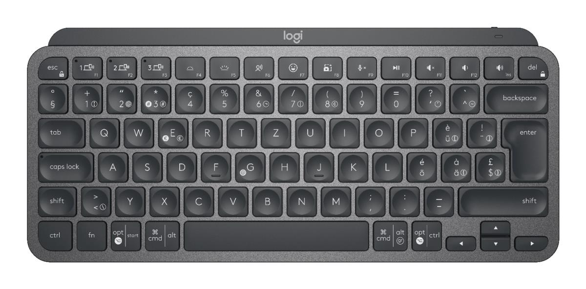 Mx Keys Mini Minimalist Wireless Illuminated Keyboard - Graphite - Qwerty Ch - Central