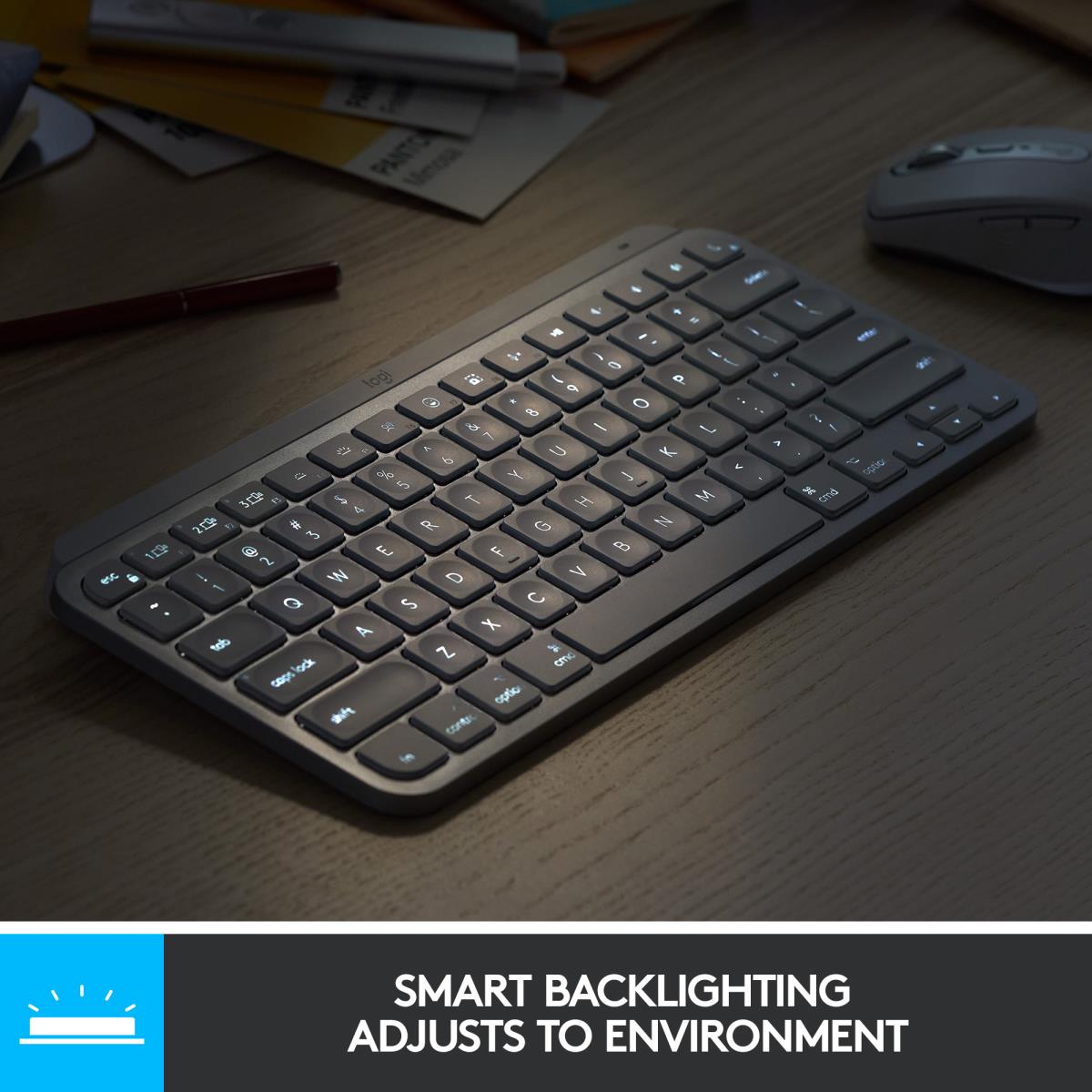 Mx Keys Mini Minimalist Wireless Illuminated Keyboard - Graphite - Qwerty Us/int''l