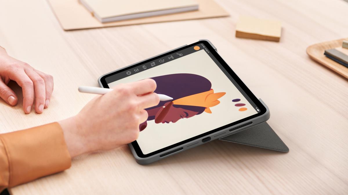 Combo Touch - iPad Air (4th gen) Grey - Espanol Qwerty