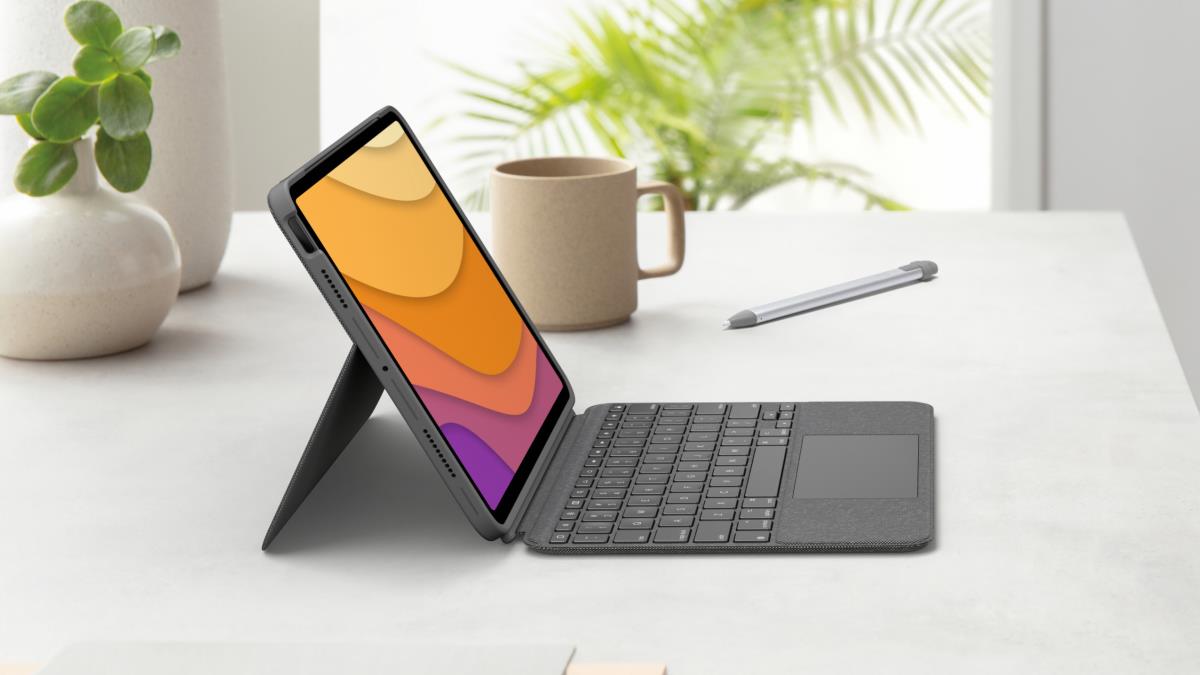 Combo Touch - iPad Air (4th Gen) Grey - It Qwerty