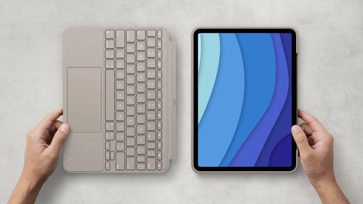 Combo Touch - Sand for iPad Pro 11in (1st, 2nd, 3rd gen) - Espanol - Qwerty
