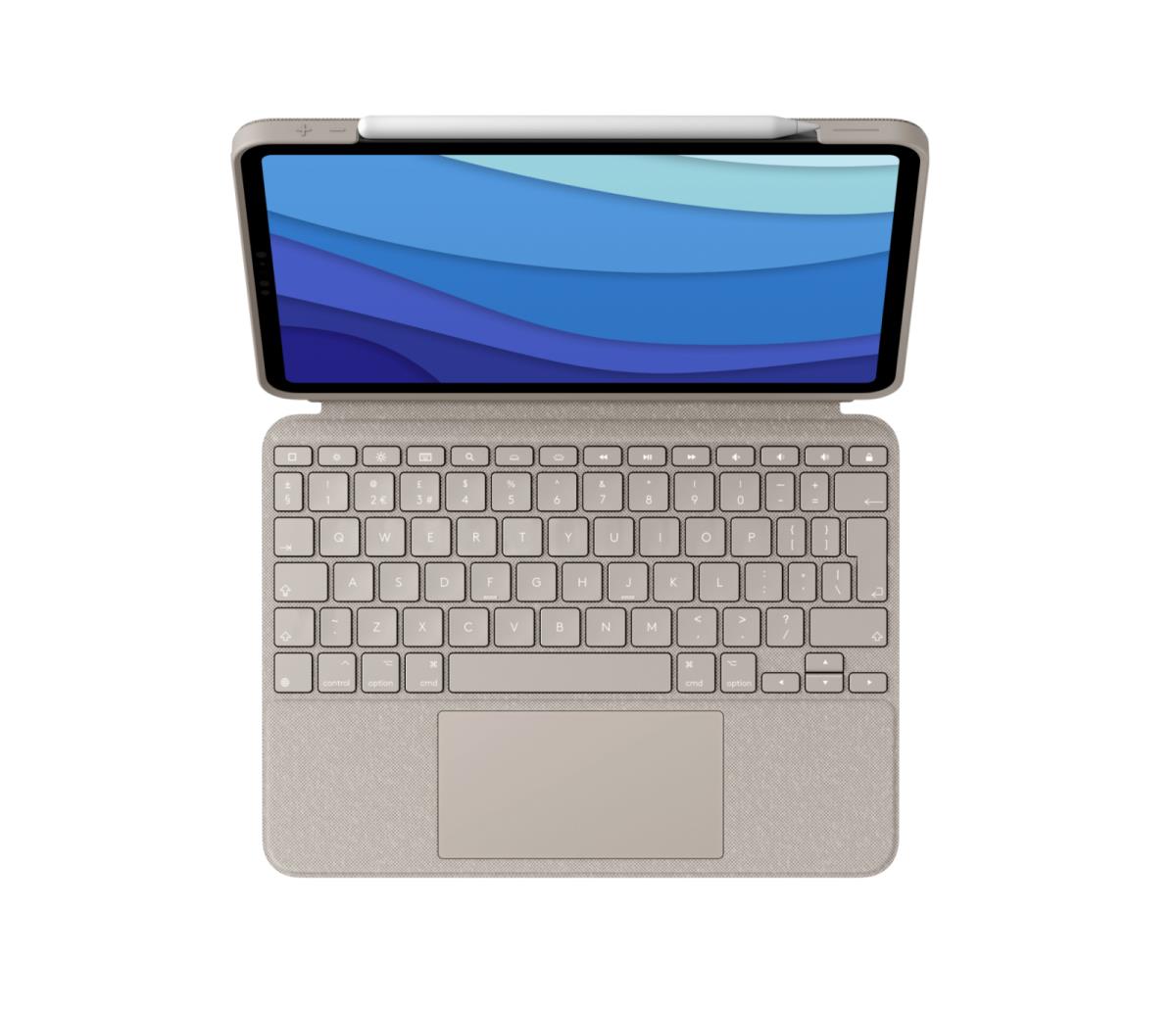 Combo Touch - Sand for iPad Pro 11in (1st, 2nd, 3rd gen) - Qwerty UK