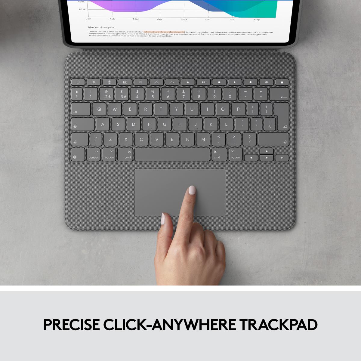 Combo Touch - iPad Pro 12.9in (5th Gen) - US - Qwerty