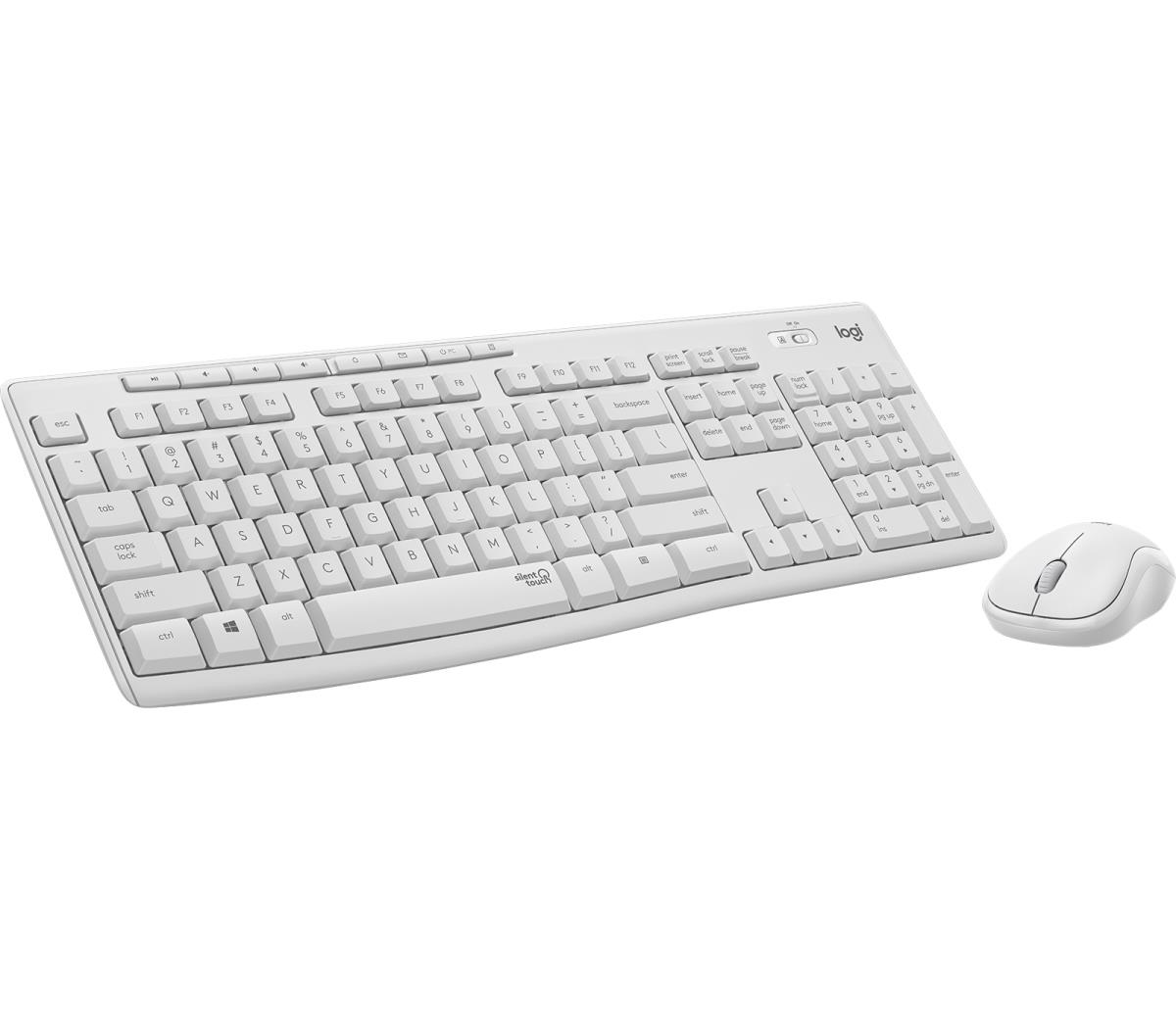 Mk295 Silent Wireless Combo Off White Qwerty Dansk/ Norsk/ Svenska/ Suomalainen