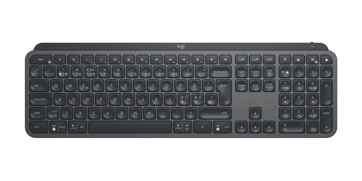 MX Keys For Business - Graphite - Dansk/ Norsk/ Svenska/ Suomalainen Qwerty