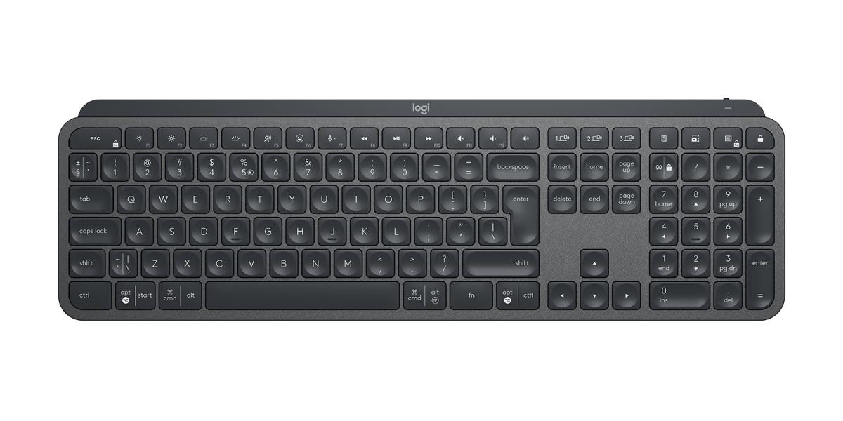 Mx Keys For Business - Wireless Keyboard - Graphite - Us International Qwerty