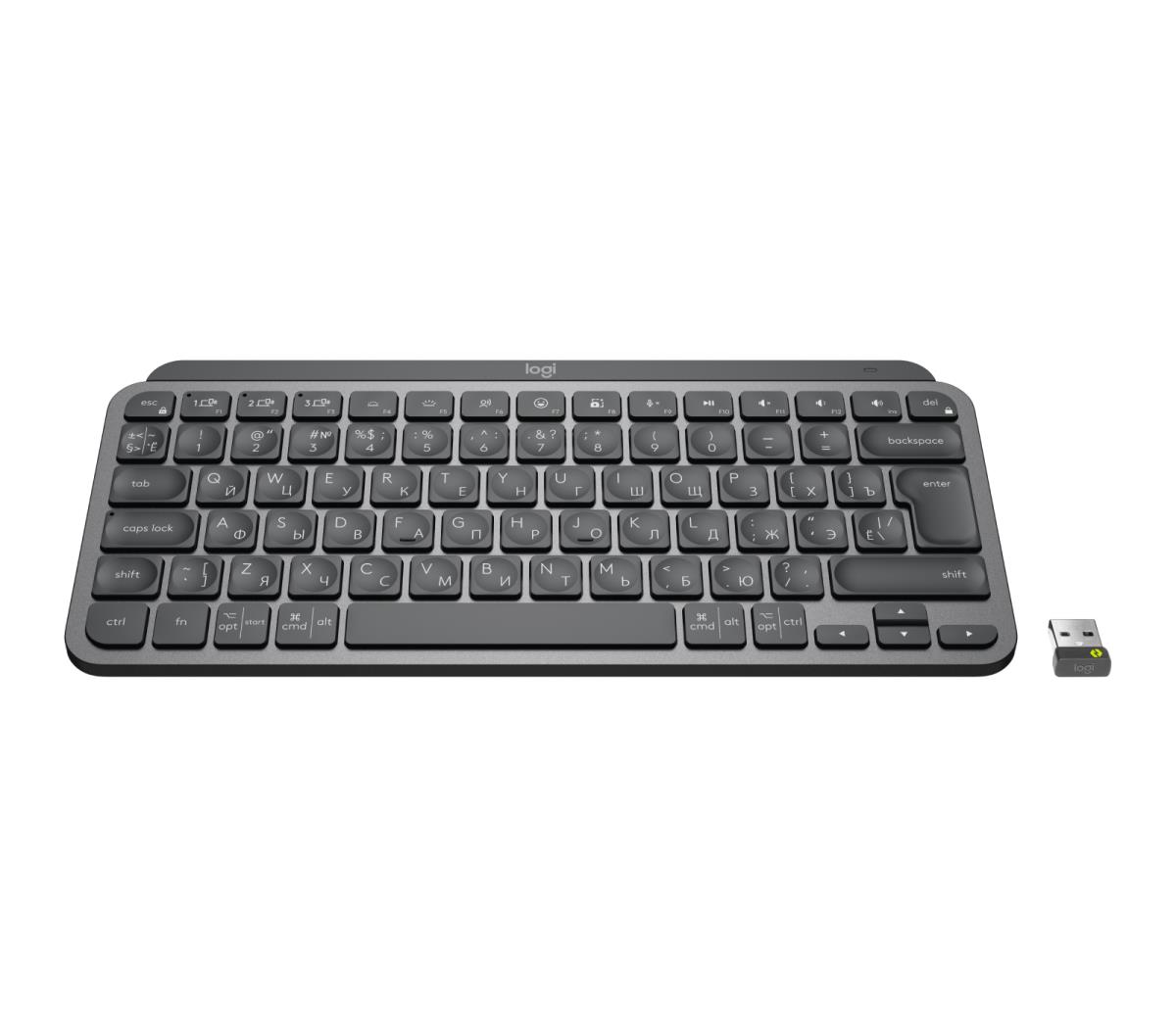 MX Keys Mini For Business - Wireless Keyboard - Graphite - Qwerty Russian