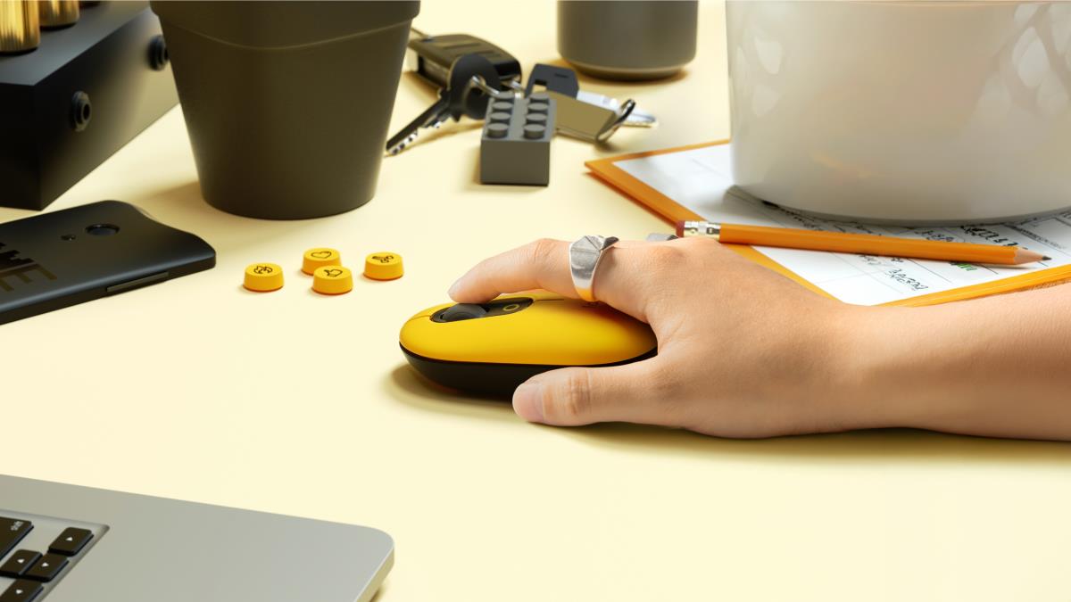 Pop Mouse - Blast - Wireless - Yellow - Emea