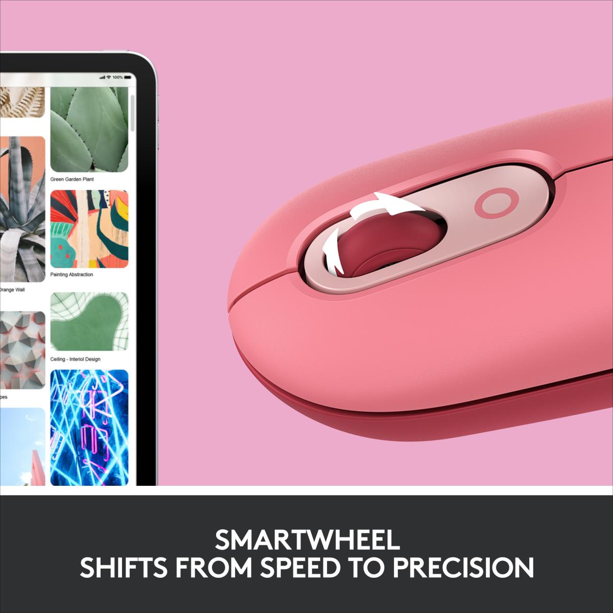 Pop Mouse - Heartbreaker - Wireless - Rose - Emea