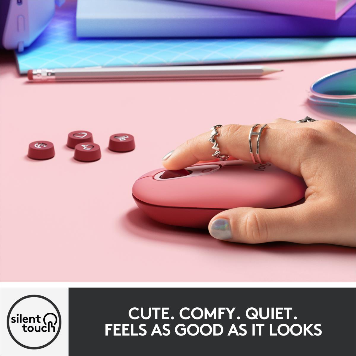 Pop Mouse - Heartbreaker - Wireless - Rose - Emea