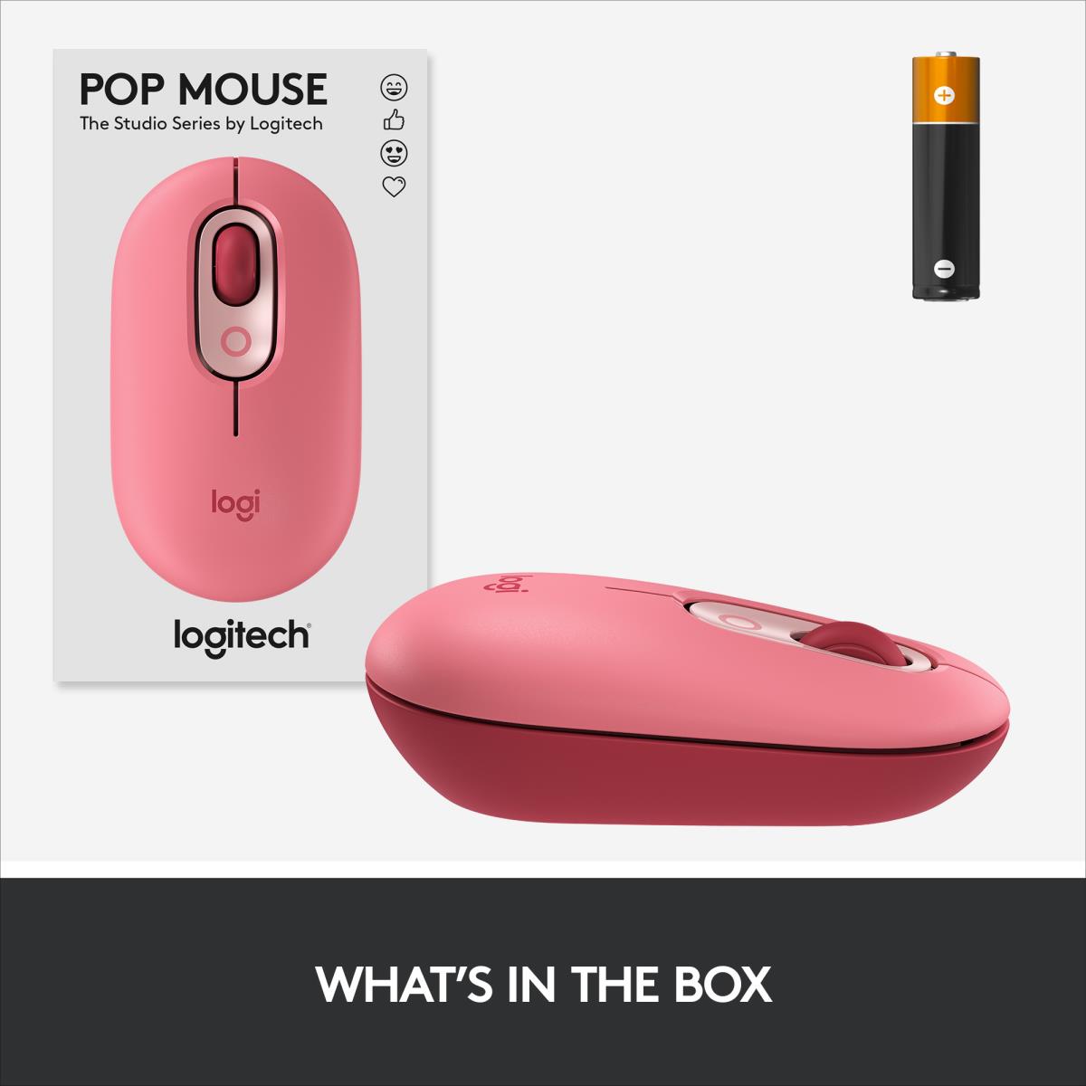 Pop Mouse - Heartbreaker - Wireless - Rose - Emea