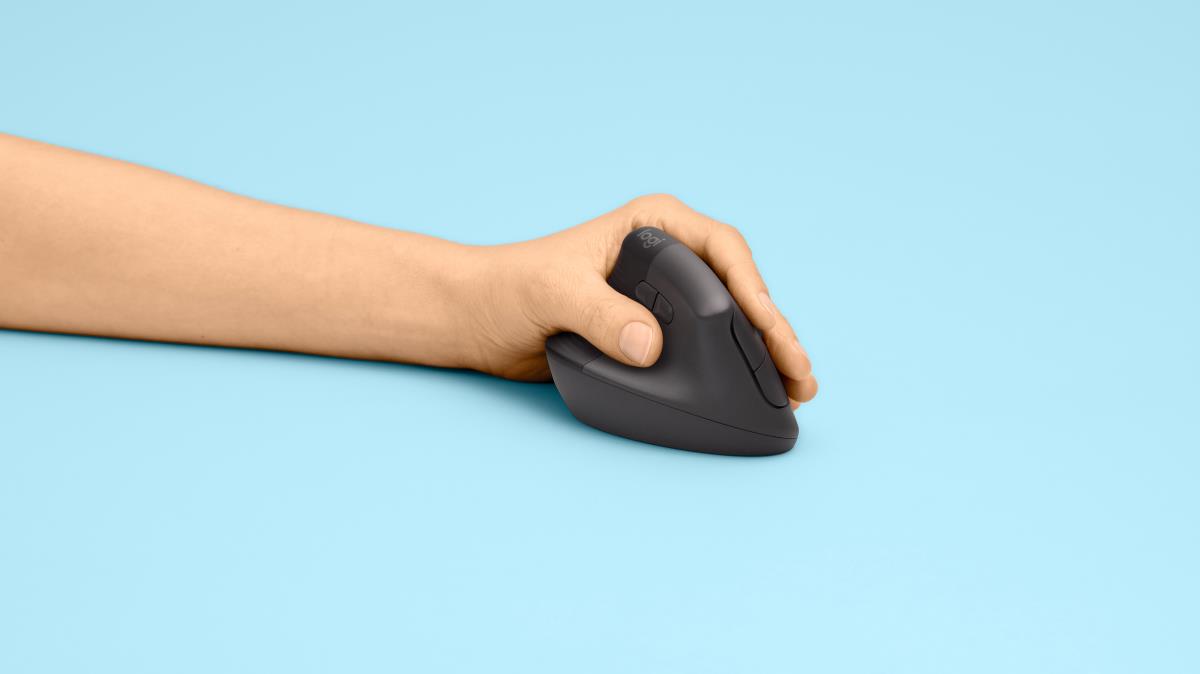 Lift Vertical Ergonomic Mouse - Left Handed - Wireless - Graphite Black