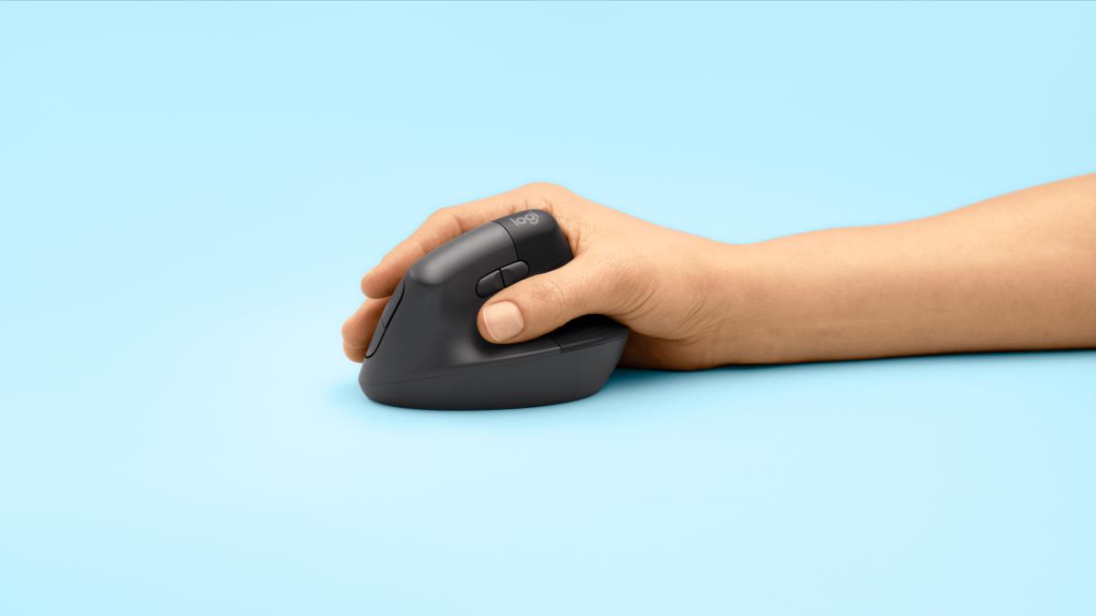 Lift Vertical Ergonomic Mouse - Right Handed - Wireless - Graphite Black