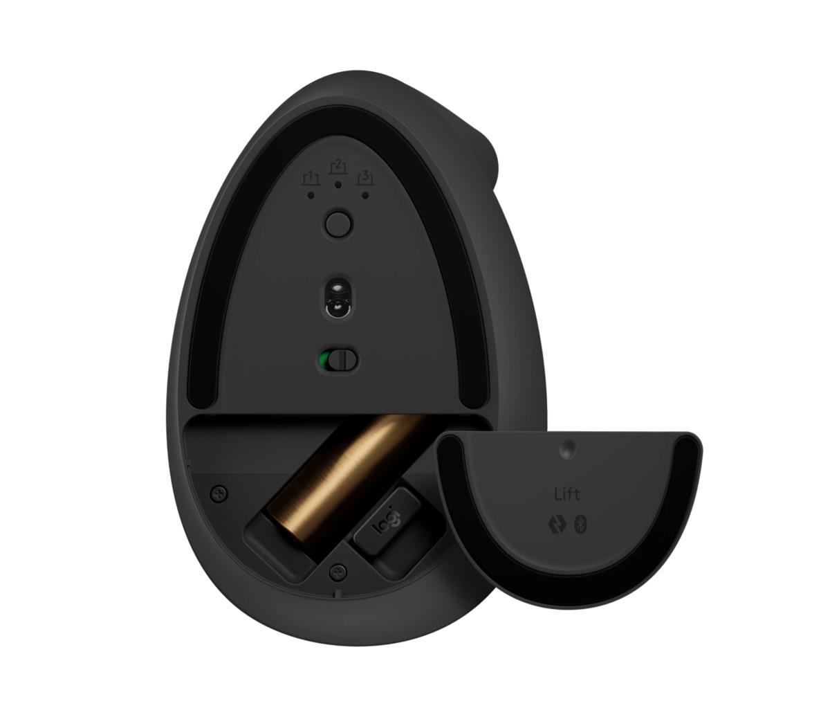 Lift Vertical Ergonomic Mouse - Right Handed - Wireless - Graphite Black