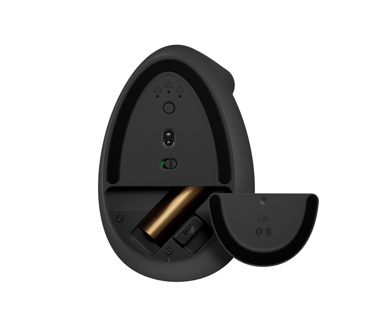 Lift Vertical Ergonomic Mouse - Right Handed - Wireless - Graphite Black
