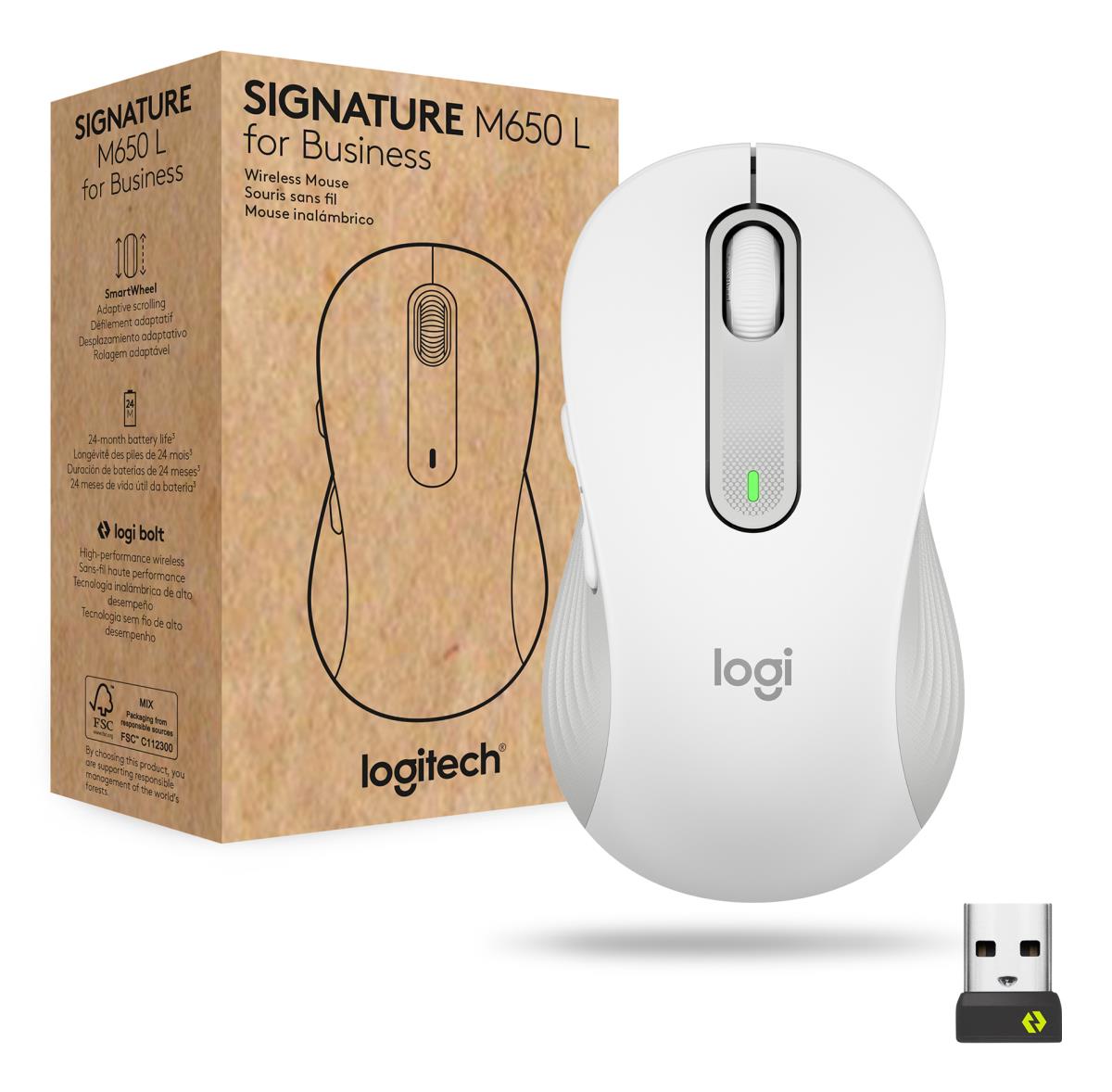 Signature M650 L Wireless Mouse - Off-white Emea