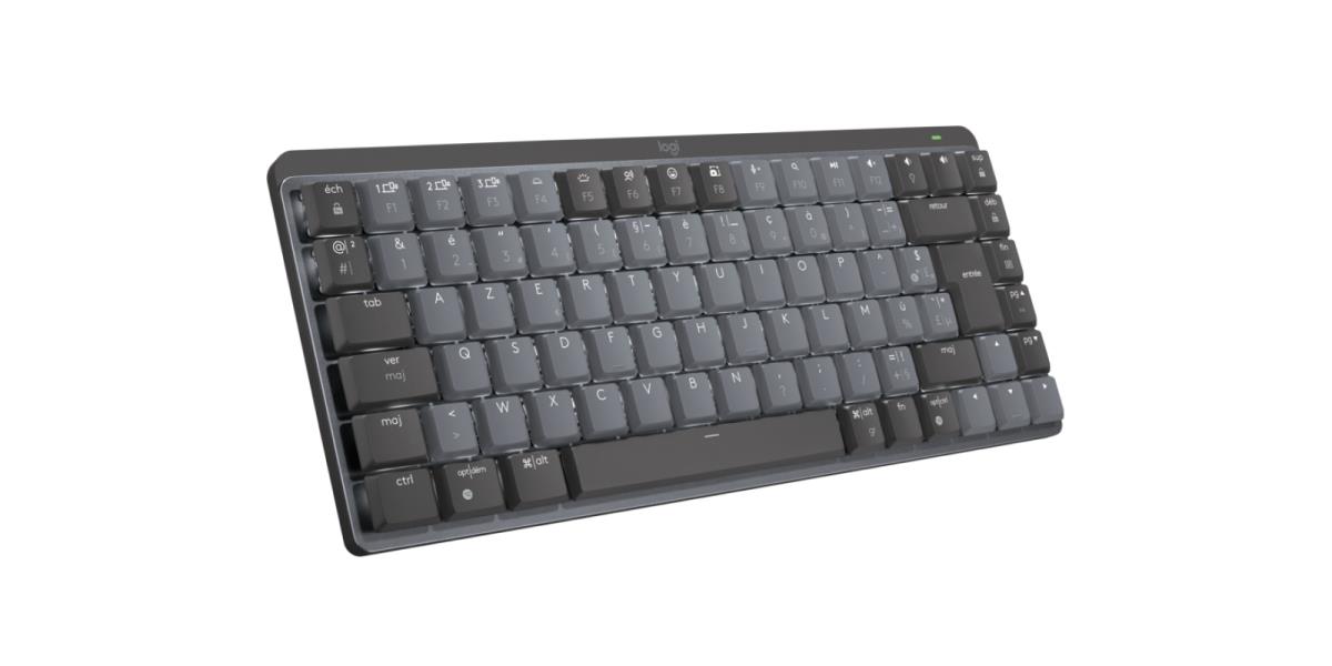 MX Mechanical Mini Minimalist Wireless Illuminated Keyboard - Graphite Azerty French