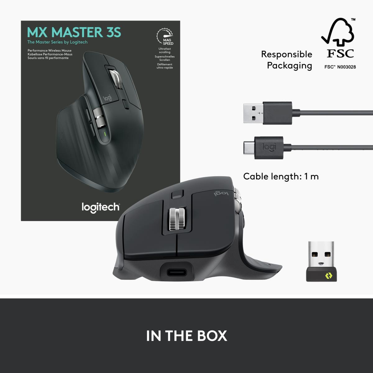 MX Master 3S - Wireless Mouse - Graphite