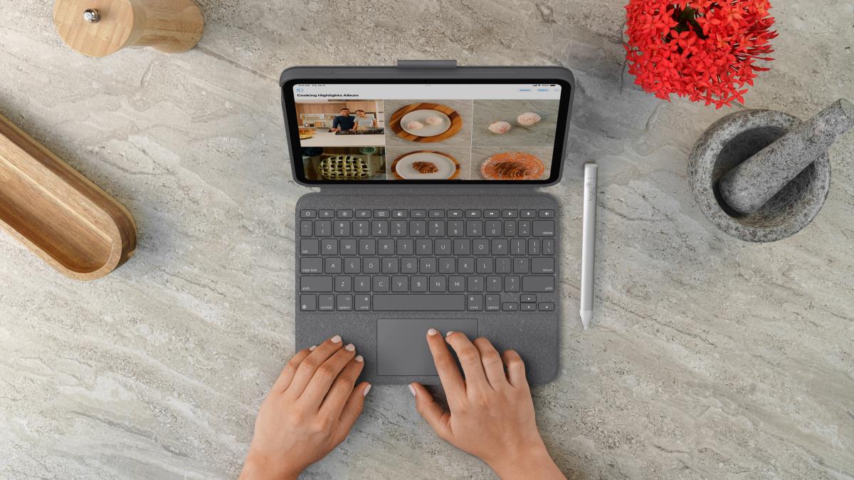 Combo Touch for iPad (10th gen) - Oxford Grey - Azerty French