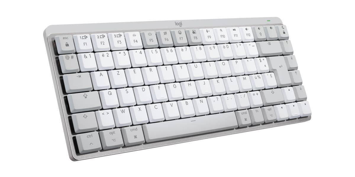 MX Mechanical Mini for Mac Minimalist Wireless Illuminated Performance Keyboard Pale Gray - Azerty French