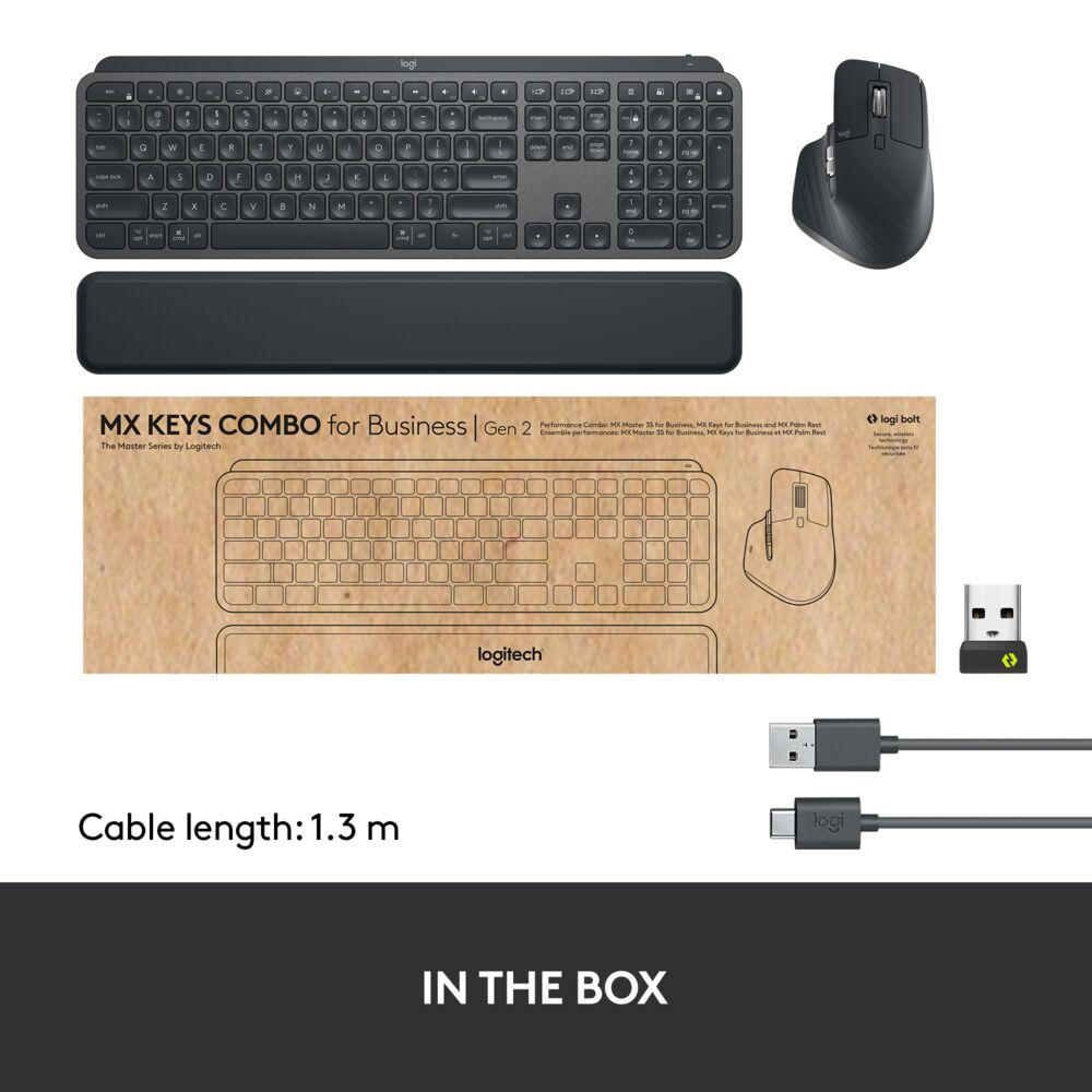 MX Keys Combo For Business Gen 2 - Graphite - Azerty French
