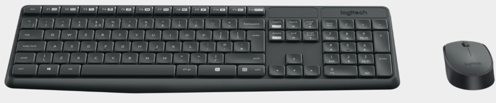 Mk235 Wireless Keyboard / Mouse Grey- Portugese