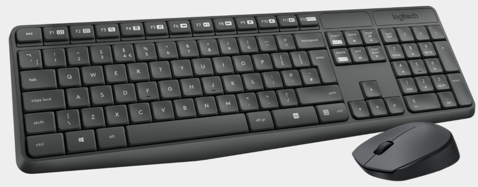 Mk235 Wireless Keyboard / Mouse Grey- Portugese