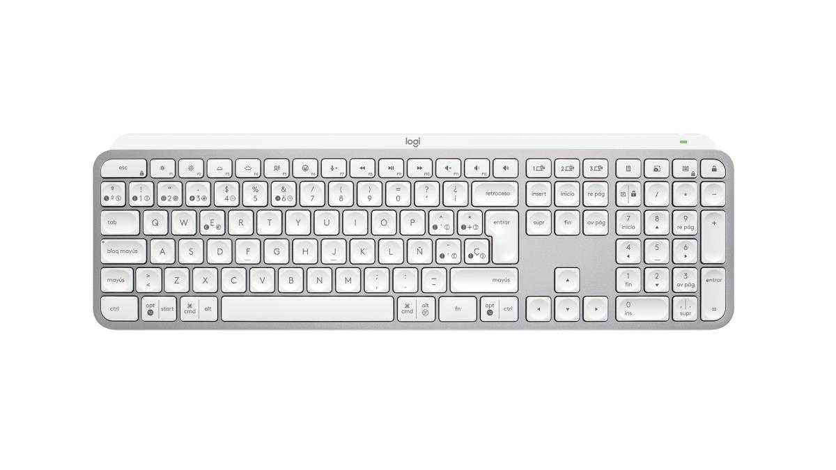 MX Keys S Keyboard Pale Gray Qwerty Espa�ol