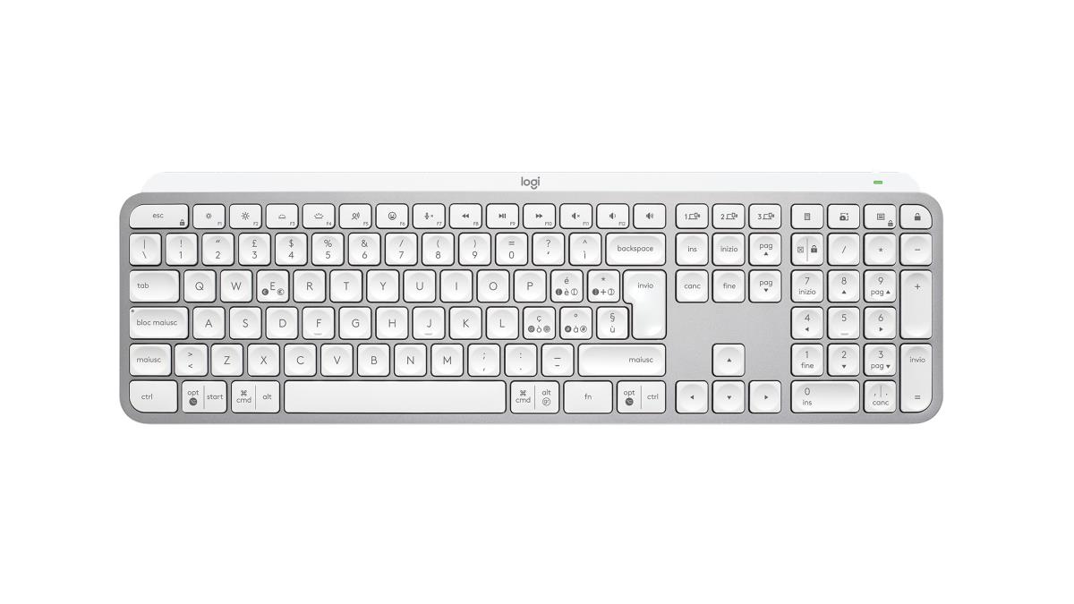 MX Keys S Keyboard Pale Gray Qwerty IT