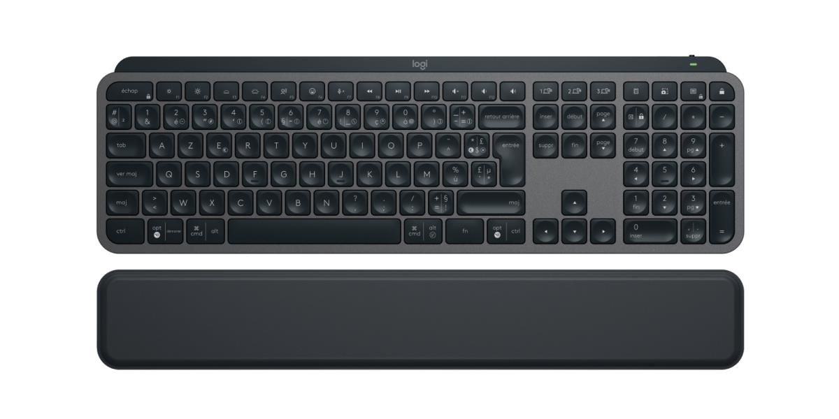 Mx Keys S Keyboard Graphite with Palm Rest Azerty French