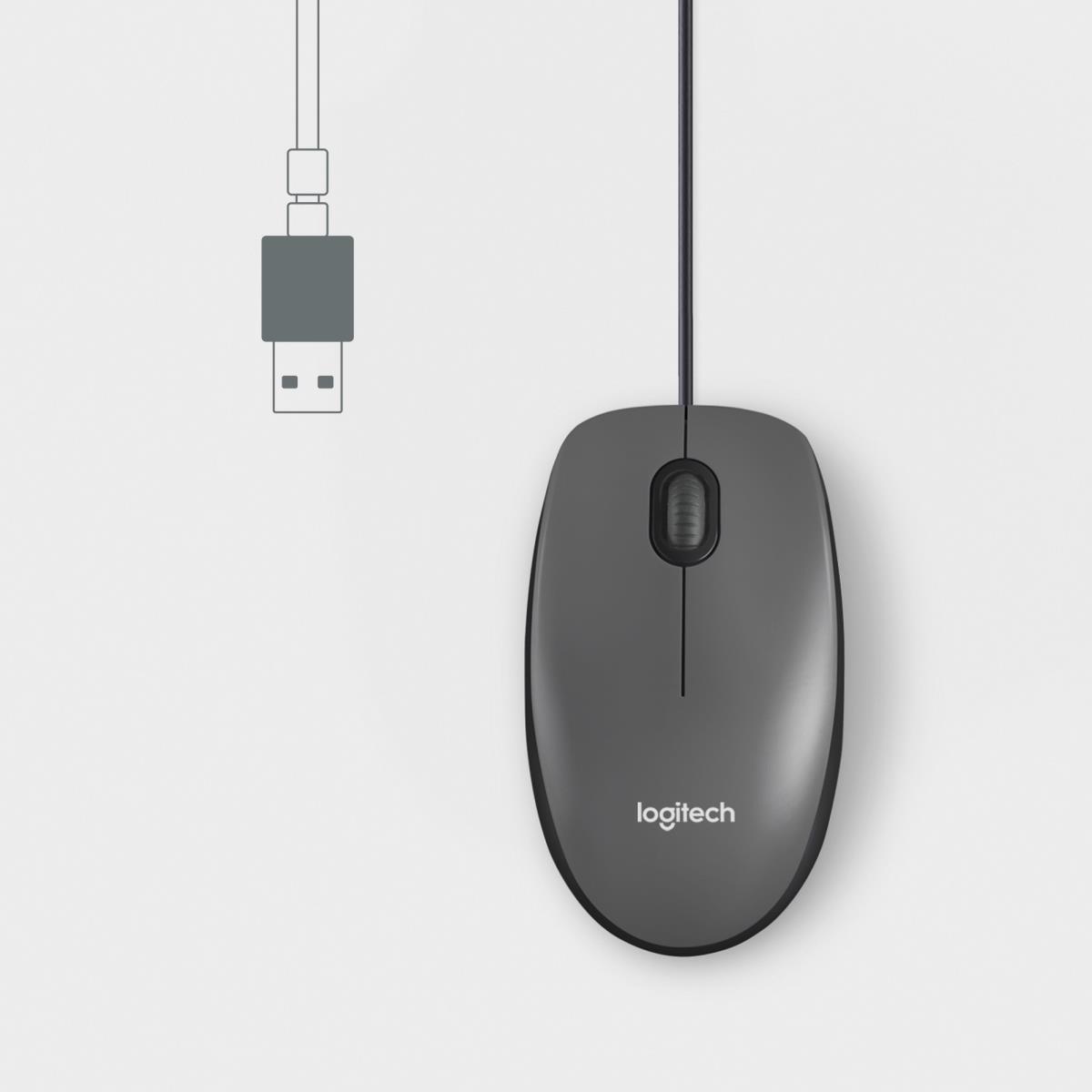 Mouse M100 - USB - Black