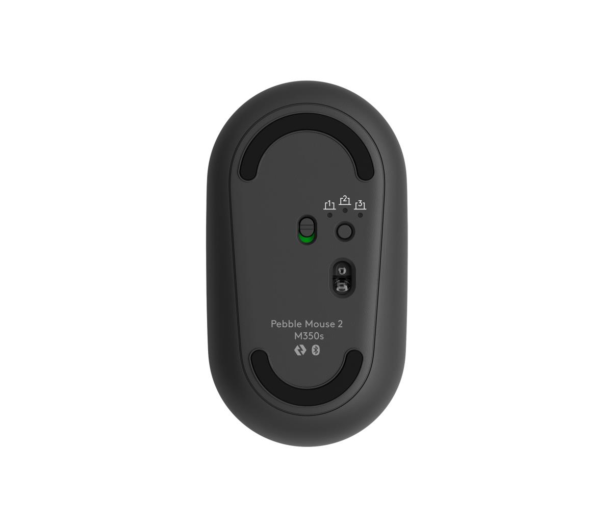 Pebble 2 M350s Wireless Optical Mouse Graphite