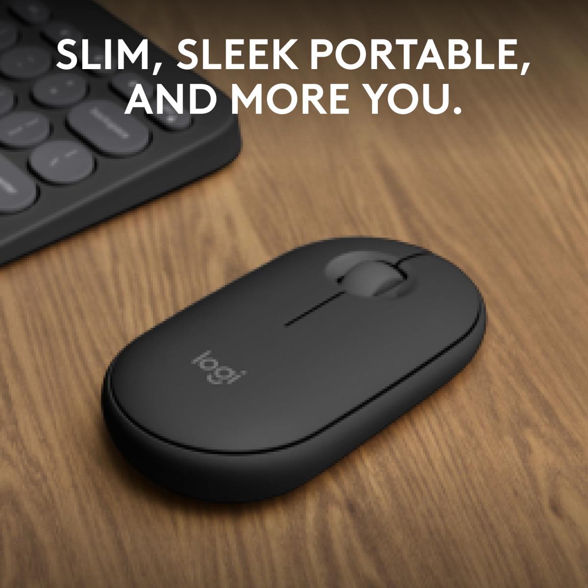 Pebble 2 M350s Wireless Optical Mouse Graphite
