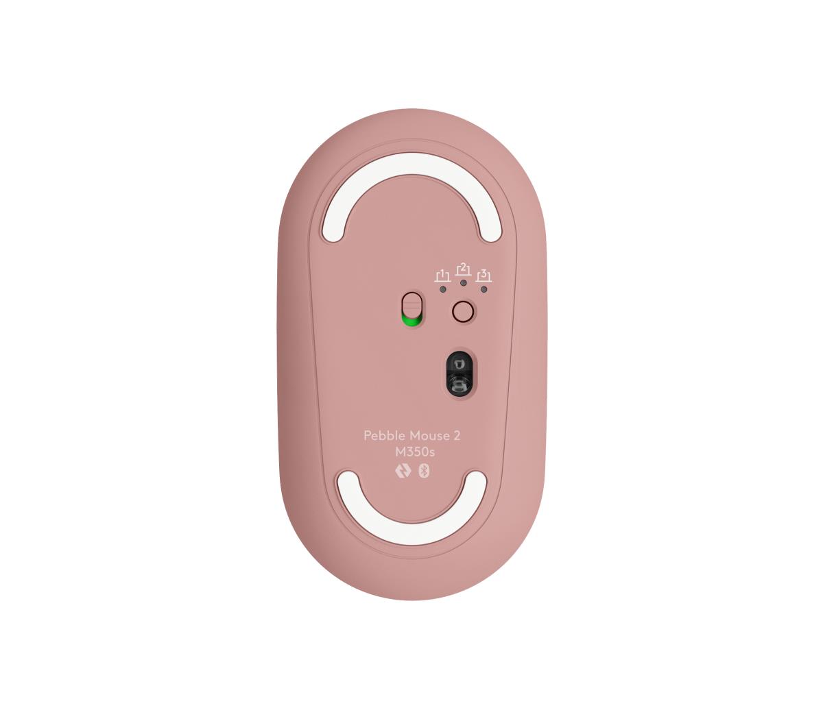 Pebble 2 M350s Wireless Optical Mouse Rose