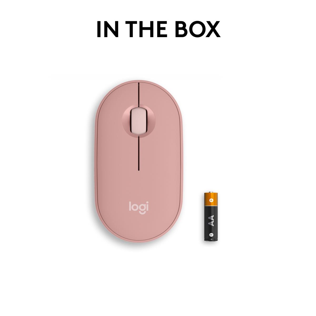 Pebble 2 M350s Wireless Optical Mouse Rose