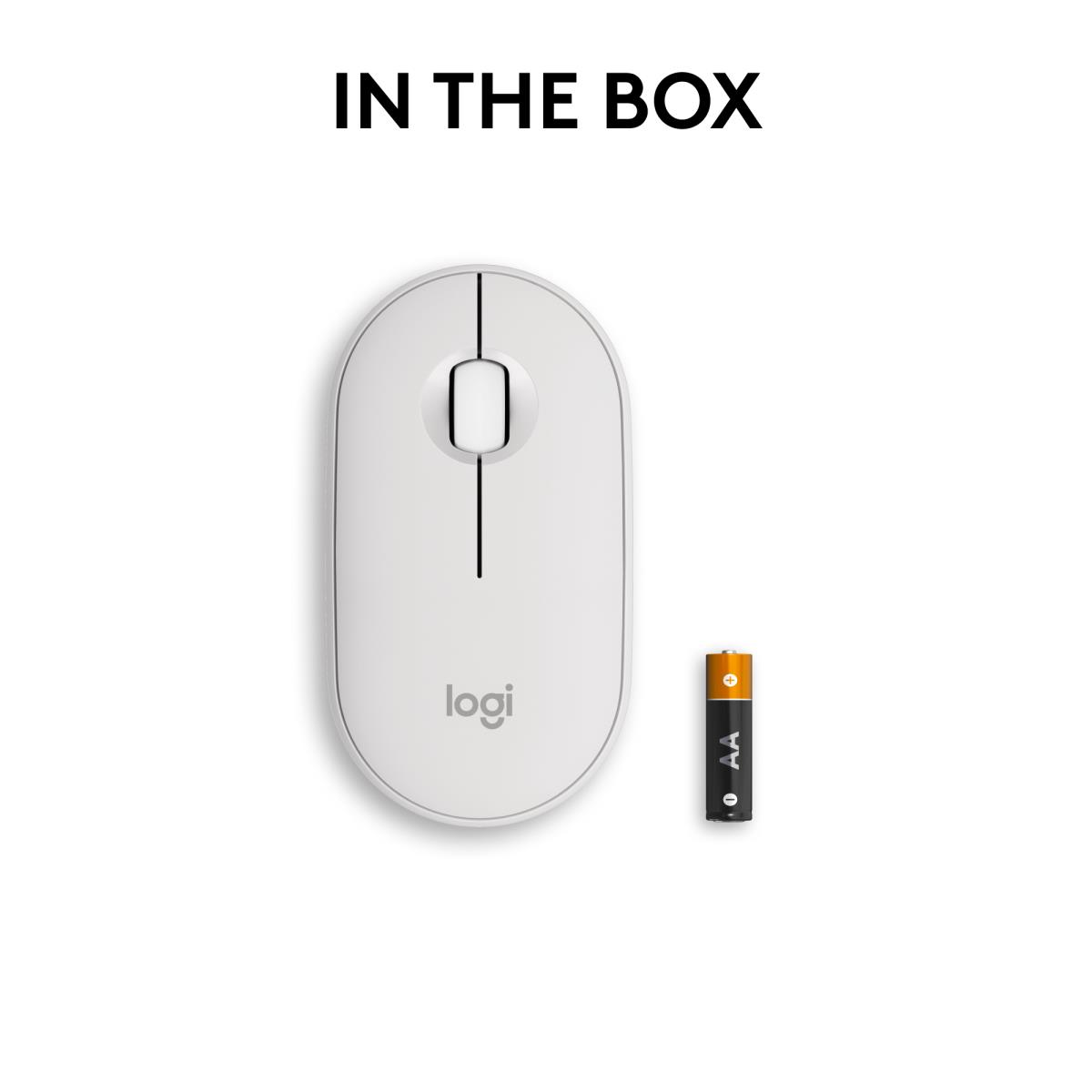Pebble 2 M350s Wireless Optical Mouse White