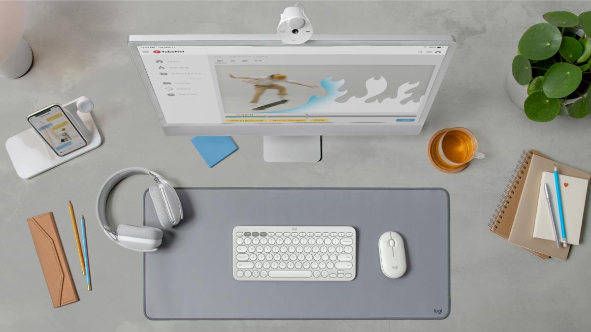 Pebble 2 M350s Wireless Optical Mouse White