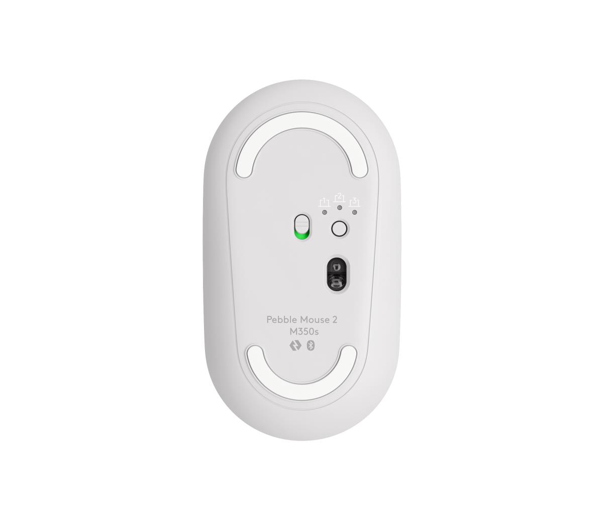 Pebble 2 M350s Wireless Optical Mouse White