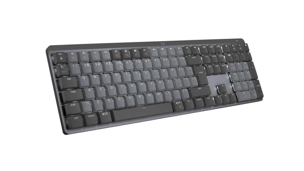MX Mechanical Wireless Illuminated Performance Keyboard - Graphite US International Qwerty Clicky