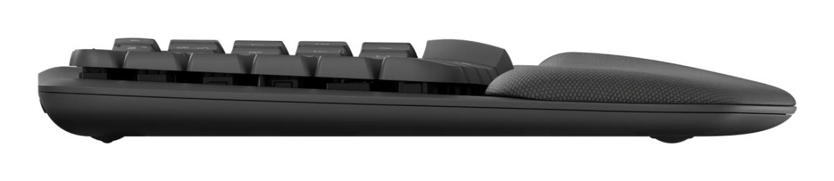 Wave Keys Ergonomic Keyboard Azerty Belgian - Black