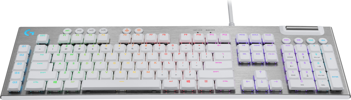 G815 Lightsync RGB Mechanical Gaming Keyboard White - Qwerty Uk Tactile