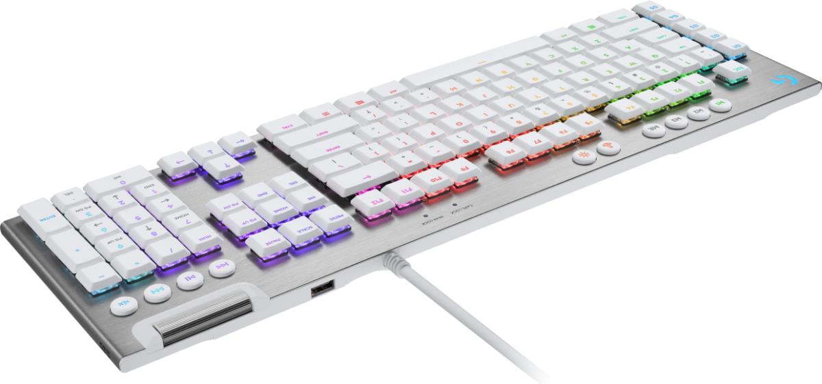 G815 Lightsync RGB Mechanical Gaming Keyboard White - Qwerty Uk Tactile